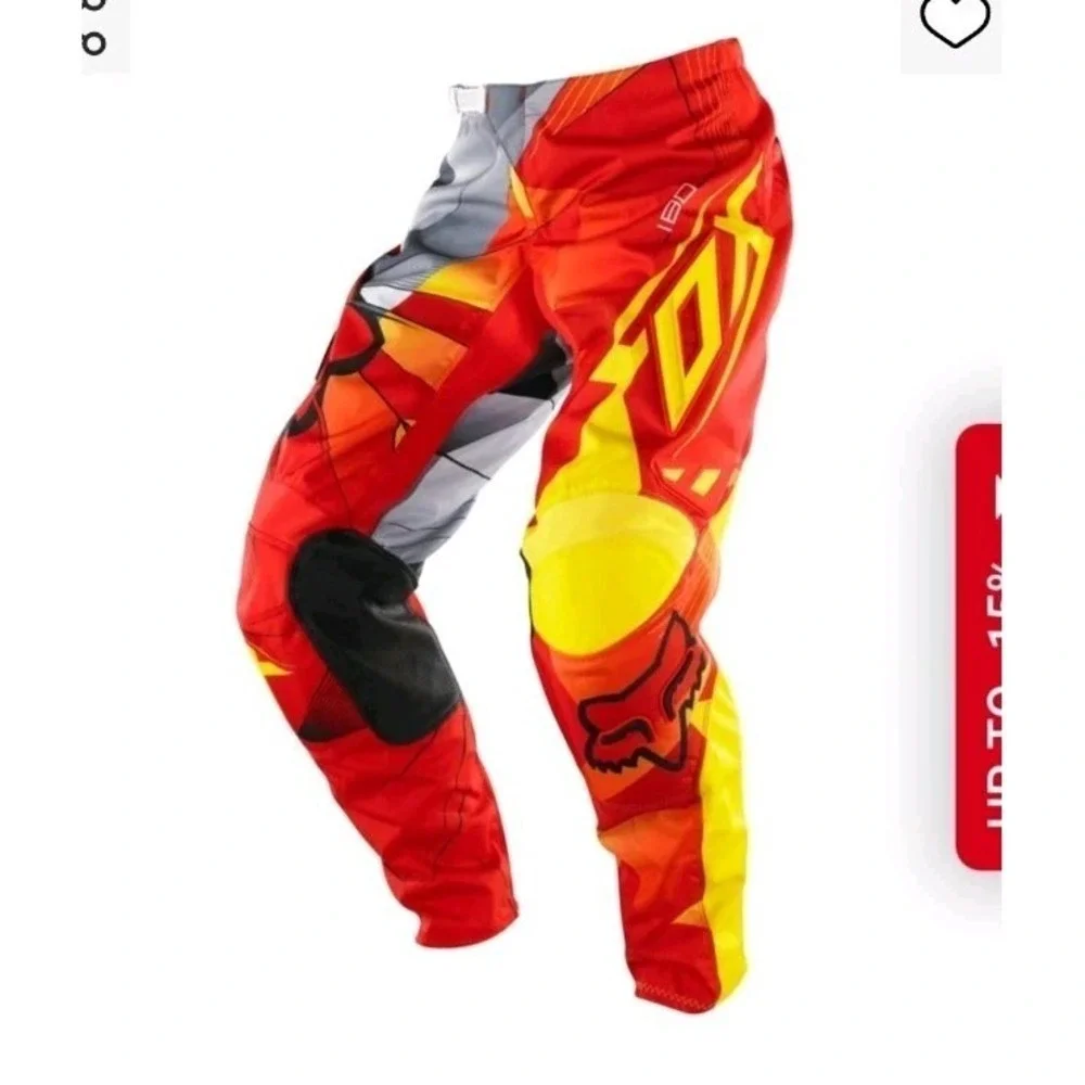 Fox Racing Youth 180 Radeon‎ Red Pants 8/24 EUC